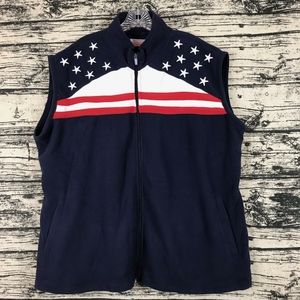 AMERICANA Stars & Stripes Fleece Vest